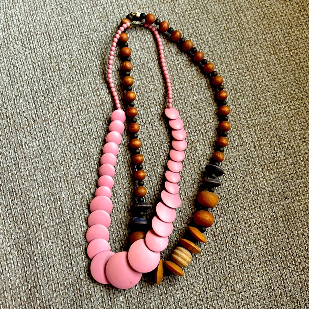 Wooden necklaces